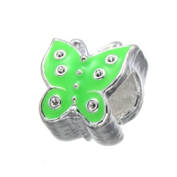 Butterfly alloy jewelry accessories beads and color butterfly beads accessories wholesale