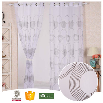 2016 Popular 100% Polyester Cheap Good Quality Embroidery Curtain