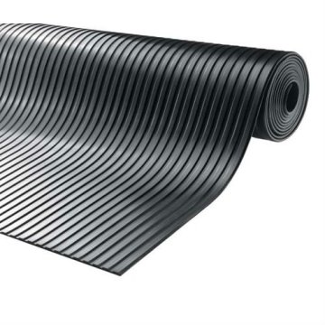 broad ribbed rubber sheet/matting ,wide ribbed rubber mat