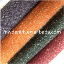 colorful terry yarn dyed japan indigo red denim