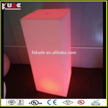 modern plastic led night club table with glowing