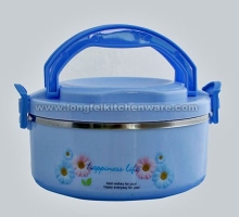 Individual Plastic Lunch Box With Stainless Steel Liner