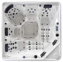 Rectangular freestanding acrylic 5 person massage and spa outdoors hot tub with Balboa system