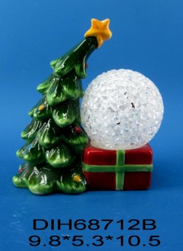 Colour-Changing LED Lighted Ceramic Holiday Tree