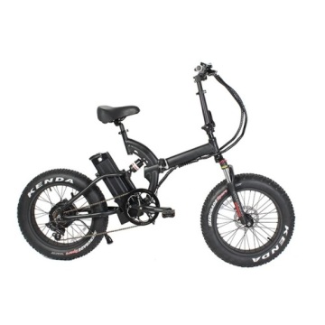 Ebike pieghevole a doppia sospensione per pneumatici grassi 48v 500w