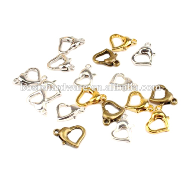 Fashion High Quality Metal Heart Shaped Lobster Clasp