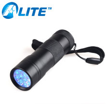 Handheld mini black light torch hotel stain inspection uv flashlight 12