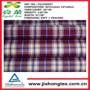 100% washable worsted merino wool suiting fabric