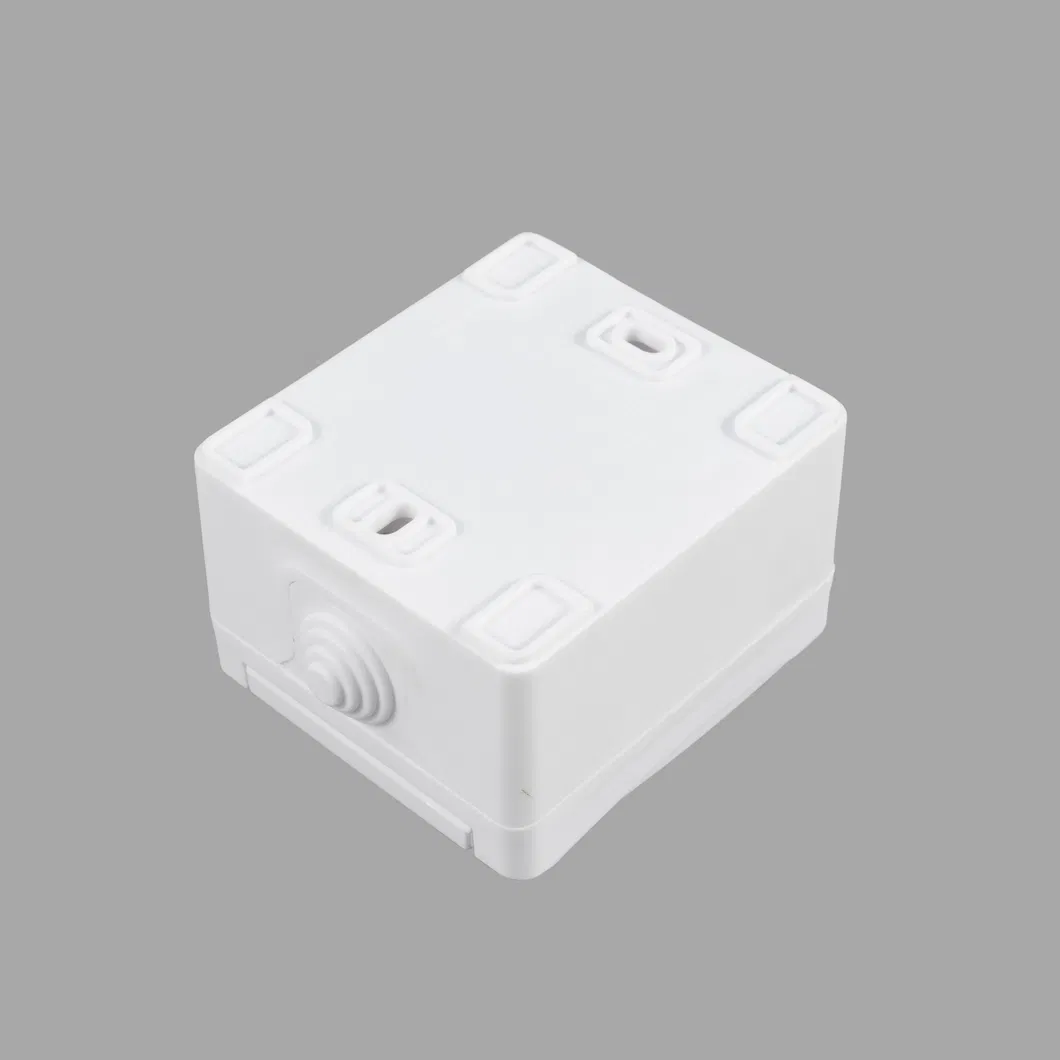 Single-Gang Socket with Grounding for Outdoor Installation 16A IP54