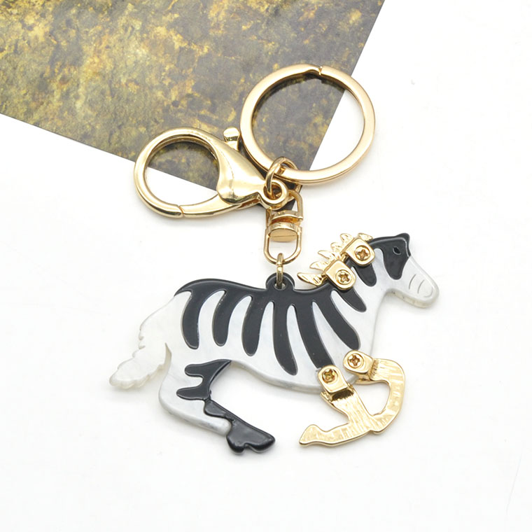 Manufacturer laser cut horse animal custom acrylic keychain