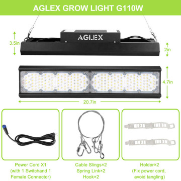 Liten LED Grow Light 2x4ft för inomhusväxter