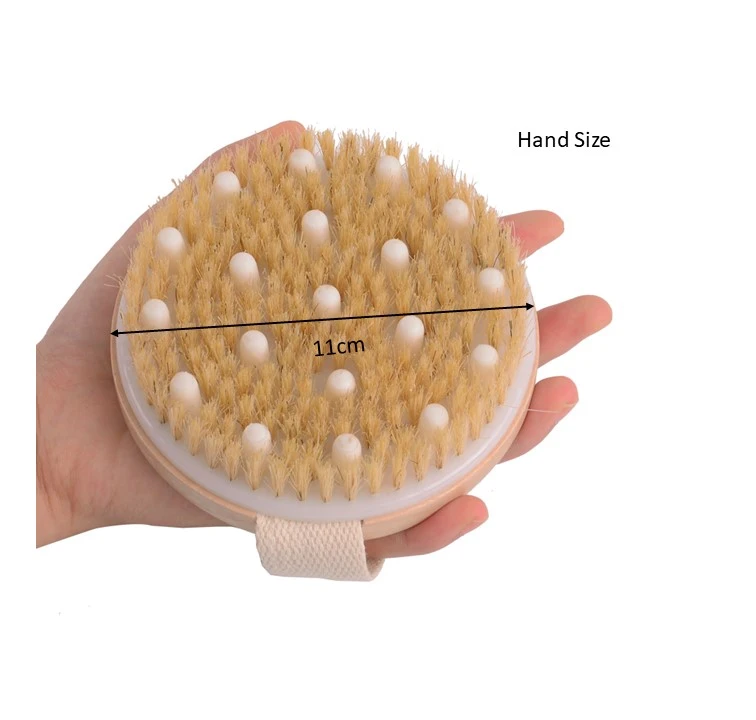 Wooden Handle Bath Scrubber Cleaning Tool Brush Handle