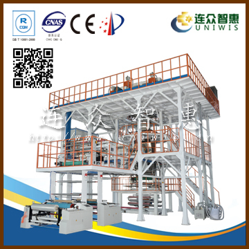 DGJ-M multi-layer downward blowing cpp film extruder