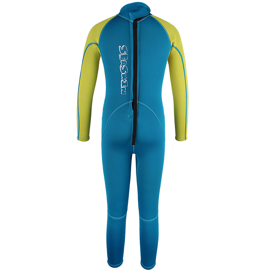 Zeein kinderen 3/2 mm neopreen terug zip fullsuit wetsuit