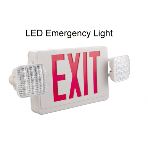 Señal de salida de luz de emergencia recargable LED