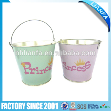 Metal tin toy bucket