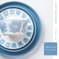 Set di stoviglie blu Alice cucina in ceramica e tavolo da tavolo da pranzo in porcellana da tavolo in stile europeo