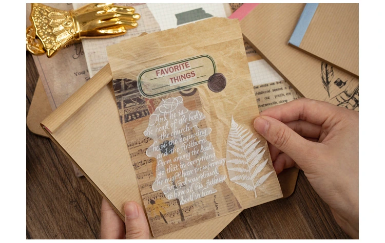 Onion-Skin Paper Notes Scrapbook