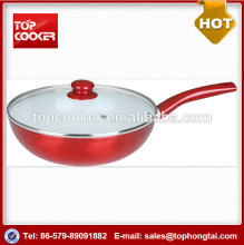 Easy-clean Aluminum Ceramic Coating Wok Pan