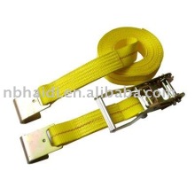 full set Ratchet Tie Down with orange webbing