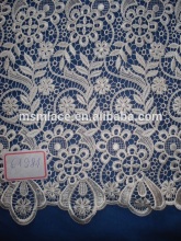 Allover chemical lace fabric water soluble lace fabric china supplier 2015