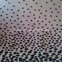 Allover Black Dots Cheap Lace Polyester Flocking Fabric/Swiss Voile Lace Series For Women Summer Dresses
