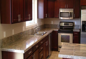 Customized countertop with various patterns of quartz stone