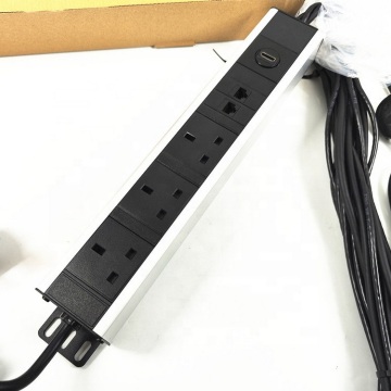 Rack-Mounted UK Outlet PDU Surge Protector