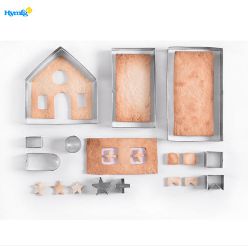 10PCS 3D GingerBread House Cookie Cutter Set