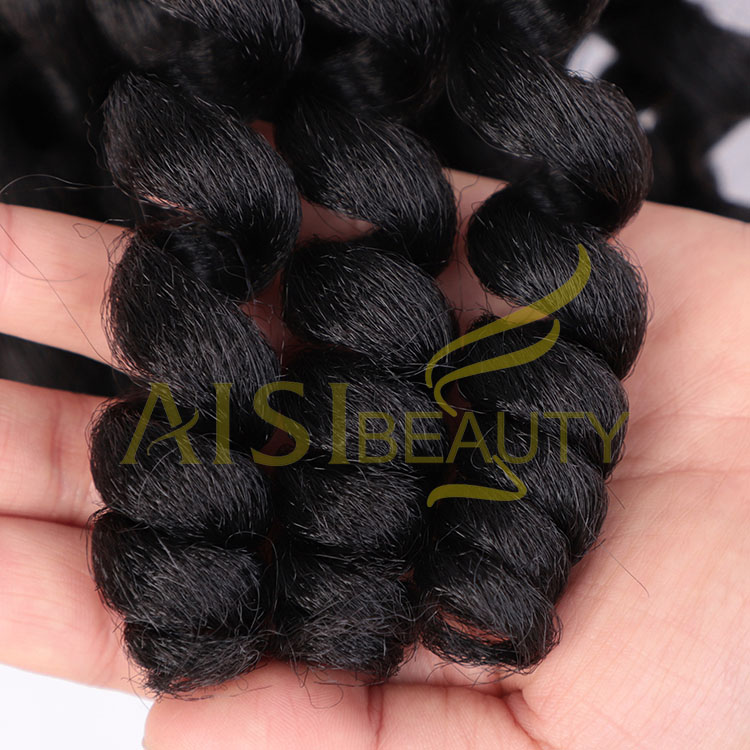 Aisi Beauty 8 Inch Multi Color Jumpy Wand Curly Crochet Braids Jamaican Bounce Synthetic Crochet Braiding Hair Extension
