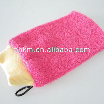 PE Silk Tough Bath Glove Bath Mitt For Exfoliating