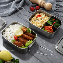 Rectangular covered lunch box