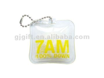 2015 soft pvc feather Inflation jacket garment tag designs