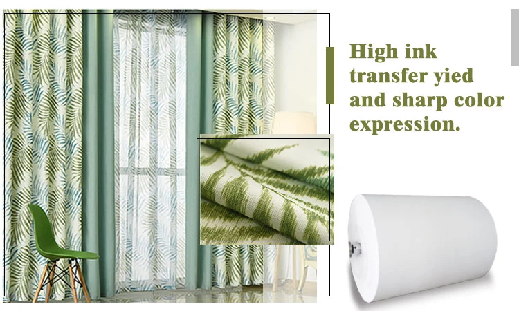 Jumbo Roll Sublimation Paper Ultra-Light 45GSM for Industrial Digital Printing