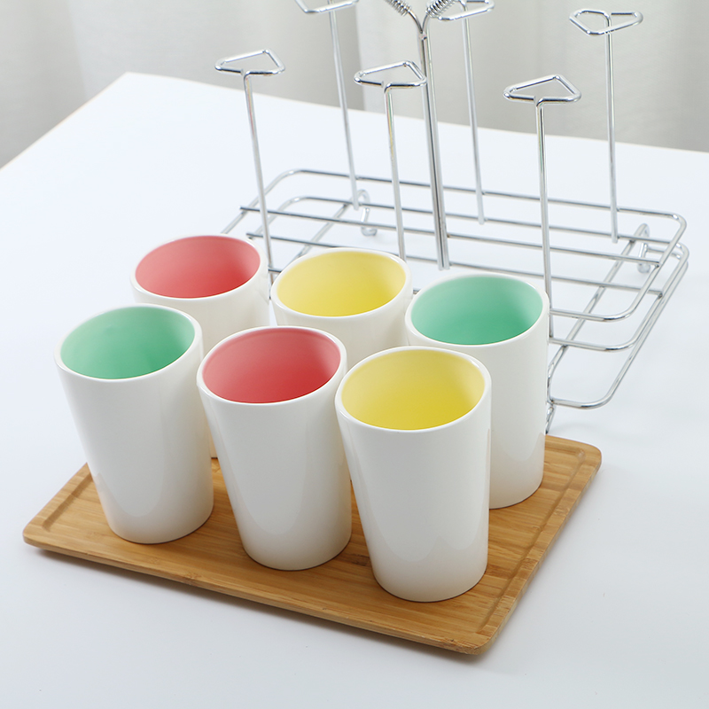 Six Piece Mug with Coffee Stand