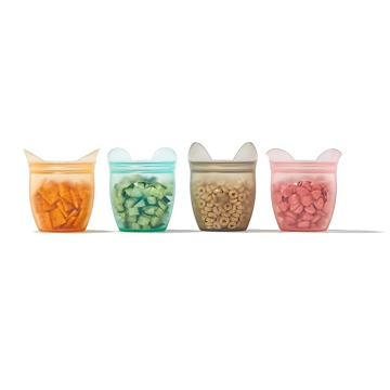 ZIP TOP REAUSABLE 100% Silicone Baby Containers