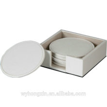 leather placemat and coaster