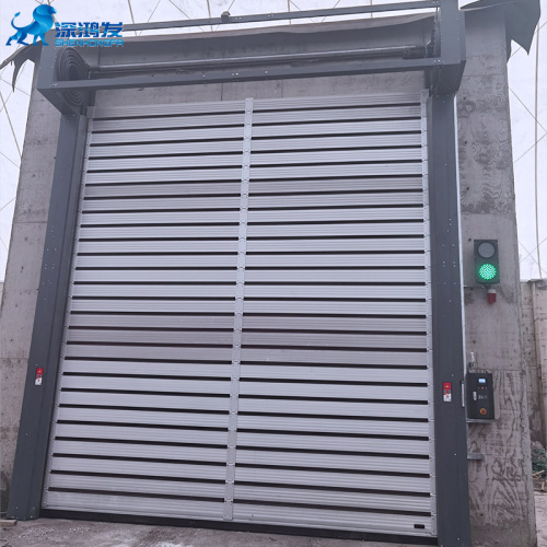 High-speed insulated spiral door