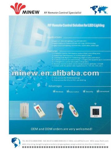 RF Remote Control System for LED Lighting Solution