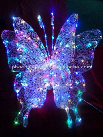 acrylic lighted RGB led butterfly