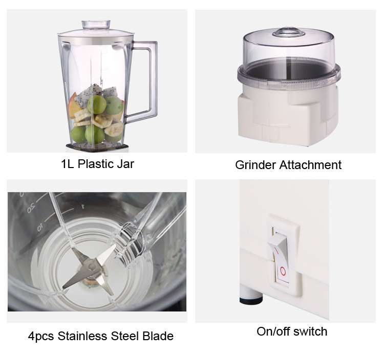 1 Liter Food Blender Juicer & Grinder 