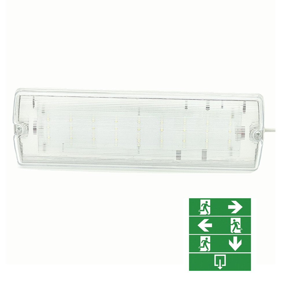 Adaptador de luz de emergência LED com anteparo IP65