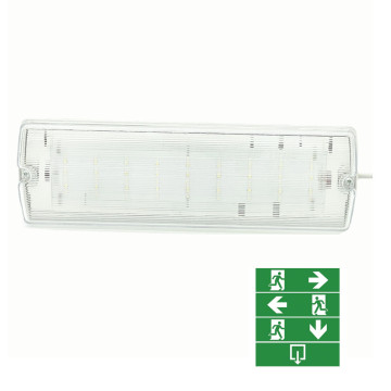 LED Emergency Light Fitting Maintained Bulkhead IP65