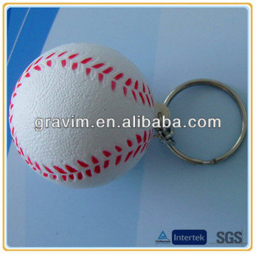 PU foam keychian baseball keychain