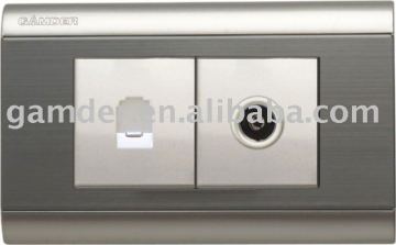 Wall switch Telephone & TV socket