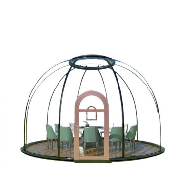 Geodesic Garden Tents: Outdoor Hotel Accommodations with Glass and Polycarbonate Facilities