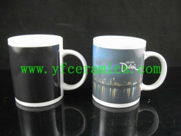 YF19012 ceramic heat sensitive mug