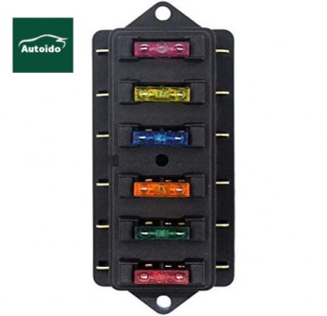 6 Way Circuit ATO Blade Fuse Box Holder