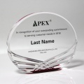 Clear Acrylic Awards with Wave pattern