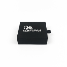 Fashion Black Drawer Jewelry Box with Ribbon Pull Tab